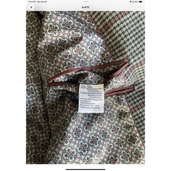 PAISLEY & GRAY Black/Gray Houndstooth Skinny Fit Blazer/Jacket 40 Reg 40R NEW - Picture 6 of 12